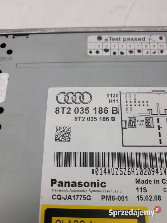 RADIO ZMIENIARKA CD AUDI A4 B8 A5 Q5 8T2035186B