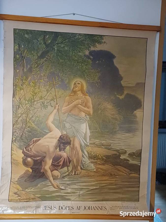 vintage litografie na płótnie