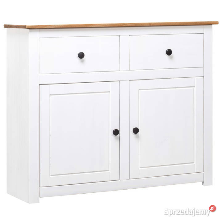 Szafka biała 93x40x80 lite drewno sosnowe seria mazowieckie