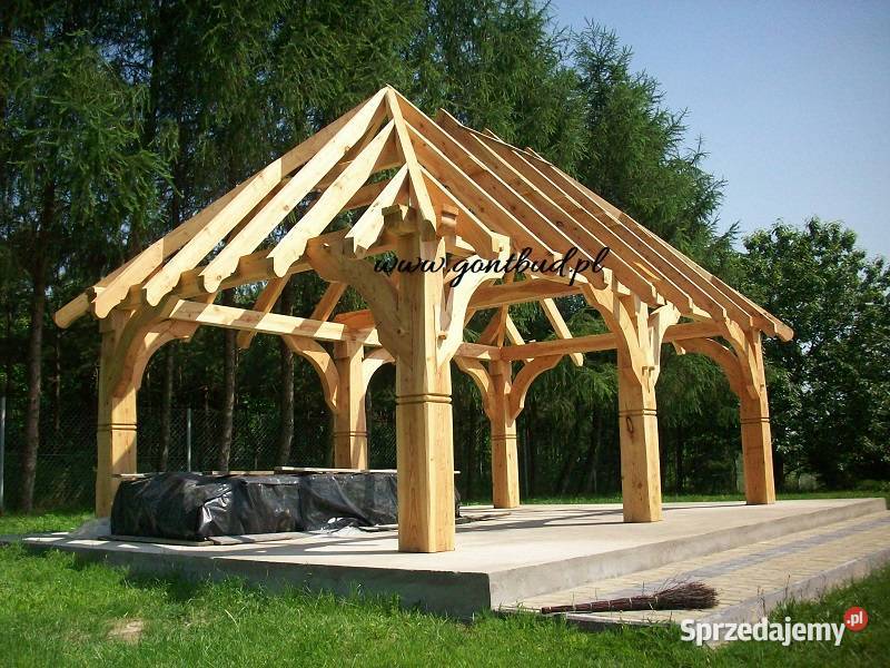 altana drewniana 4x6m garaż altanka