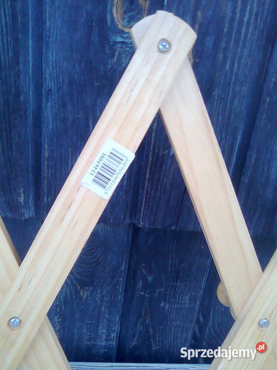 Rozkładany harmonijkowy nożycowy wieszak drewno Pozostałe Tarnowo Podgórne