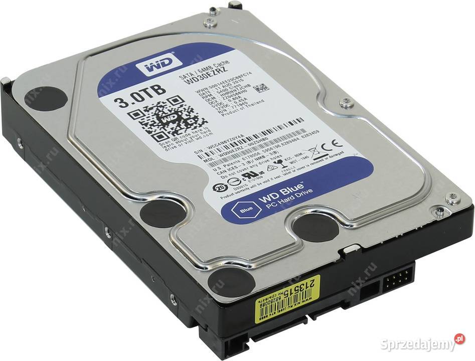 Nowy 35 dysk wewnętrzny WD Blue WD30EZRZ 3TB Radom sprzedam