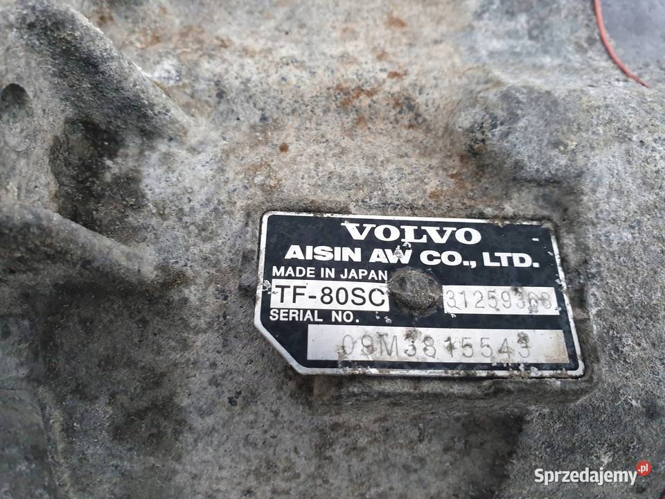 Volvo S80 24 D5 SKRZYNIA BIEGÓW 31259368 TF80SC osobowe Janów