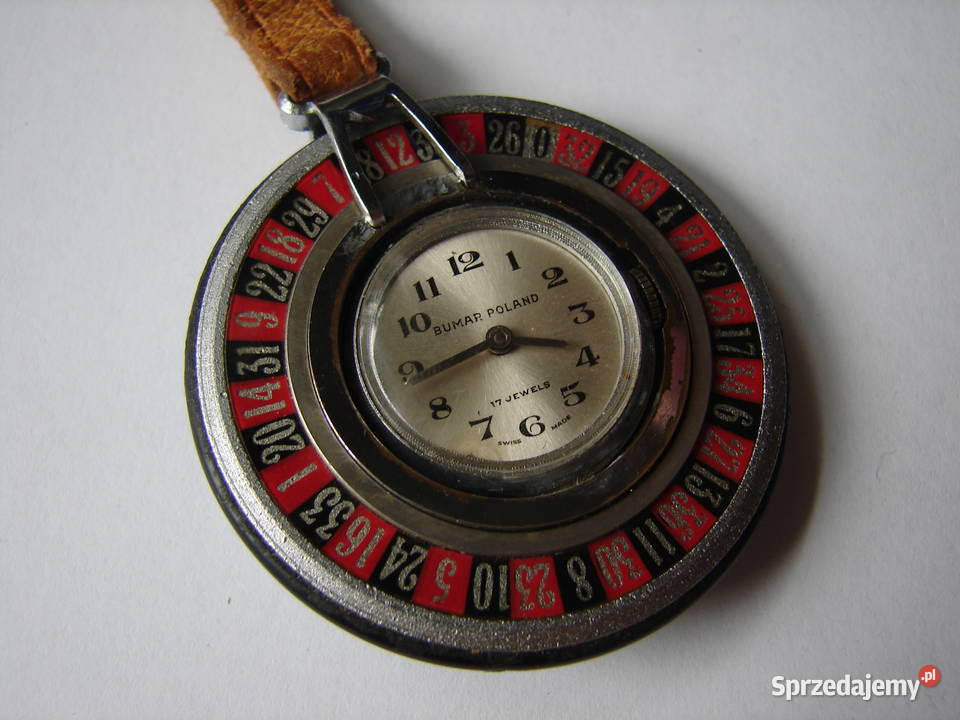 Bumar Poland zegarek ruletka World Time rzadki Warszawa sprzedam