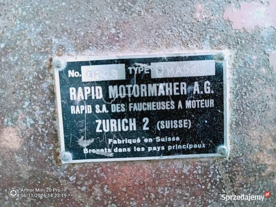 Kosiarka jednoosiowa Rapid