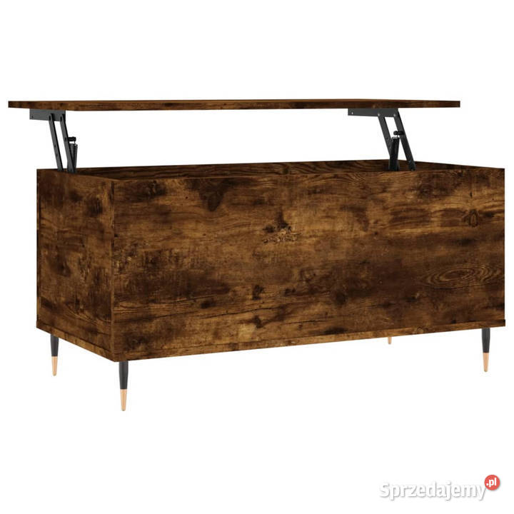Stolik kawowy przydymiony dąb 90x445x45 WM830969 mazowieckie Warszawa