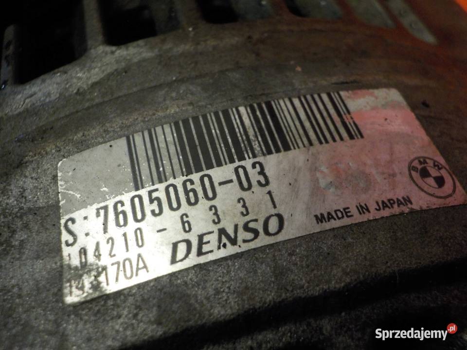 BMW 3 F30 F20 16 316i 15r 136 N13 alternator Układ elektryczny silnika Układ elektryczny silnika Suków