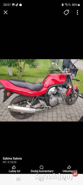 Suzuki Bandit benzyna Biestrzynnik