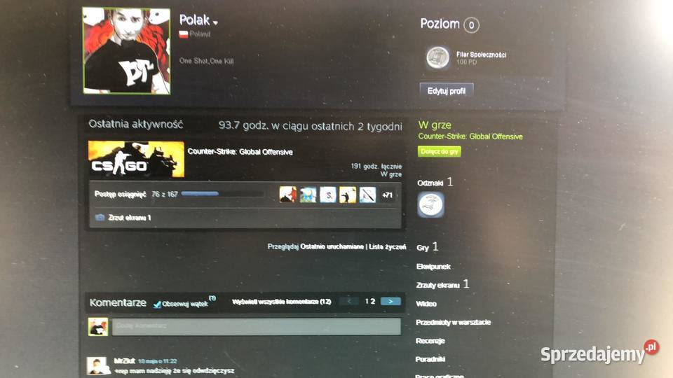 Sprzedam konto Prime gra cs go