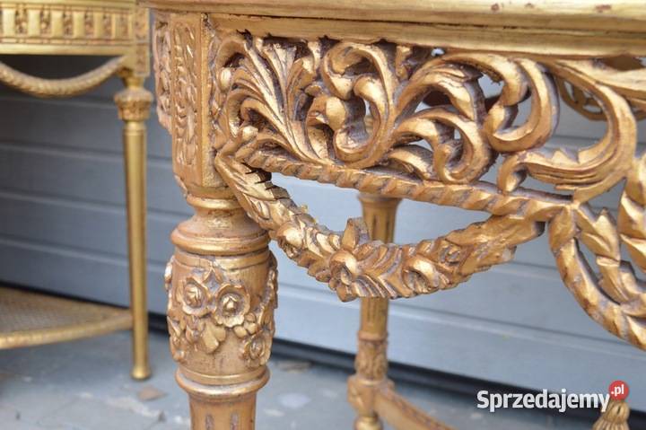 OGROMNY DREWNIANY STÓŁ STOLIK ŁAWA DREWNO MARMUR Kraków