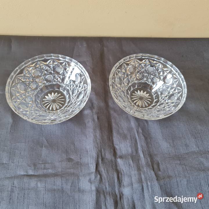 Szklane małe salaterki miseczki z okresu PRLu Warszawa