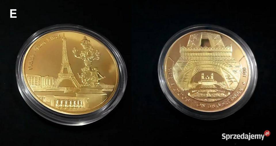 Monety pamiątkowe repliki w kolorze złotym 6 Głuchołazy