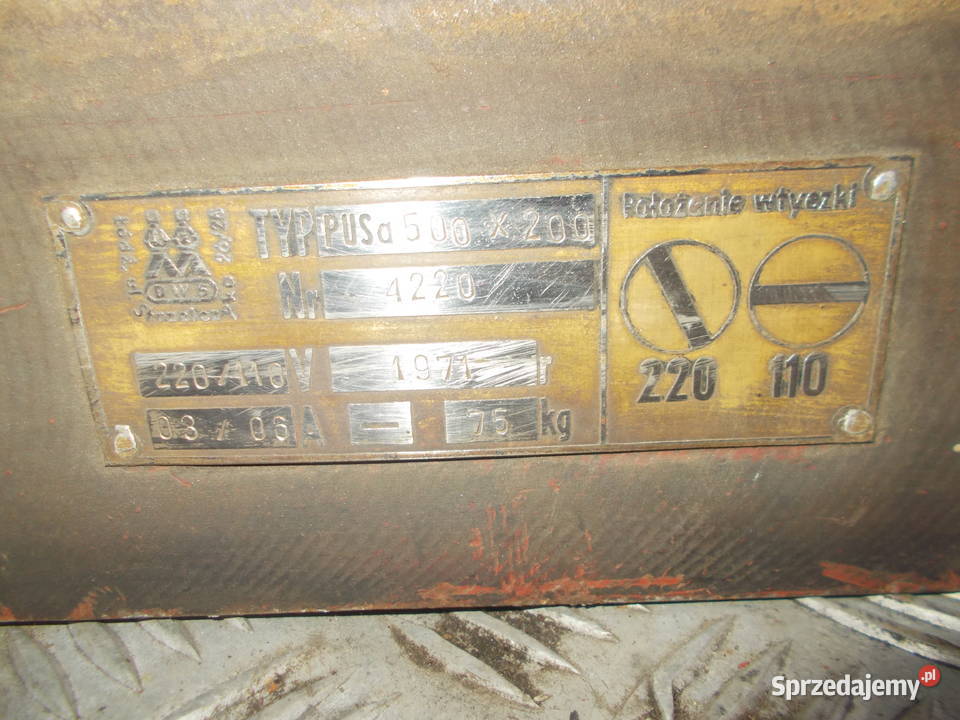 Stół elektromagnetyczny szlifierki SPC 20 Konin