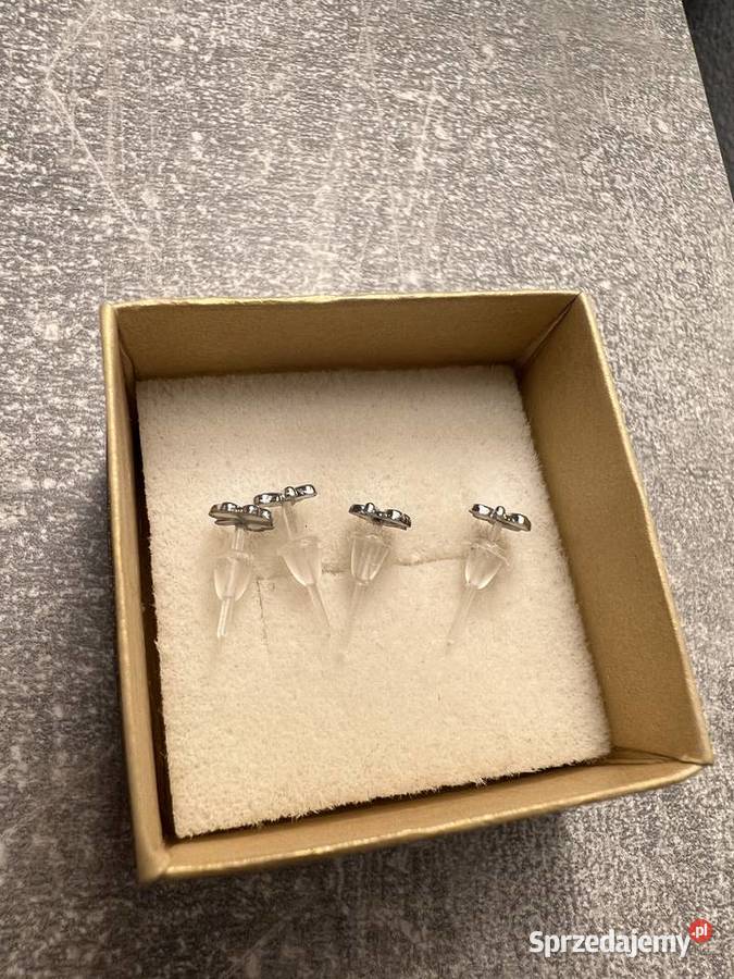 Kolczyki srebrne koniczyny koniczyna Kolczyki Zegarki i Biżuteria Jasło
