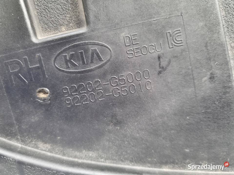 Kia Niro HALOGEN PRAWY PRZEDNI PRZÓD pasażera osobowe lubelskie sprzedam