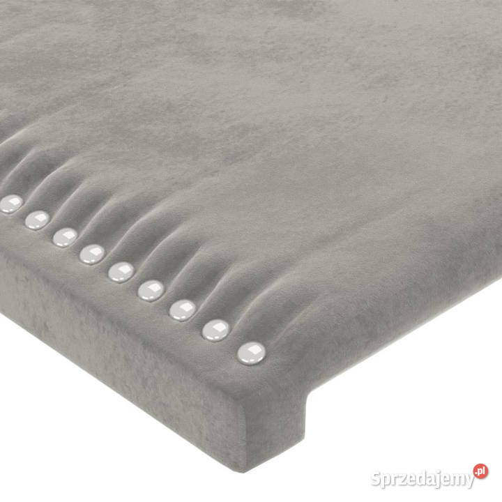 Zagłówek do łóżka z LED jasnoszary 160x5x118128 Warszawa