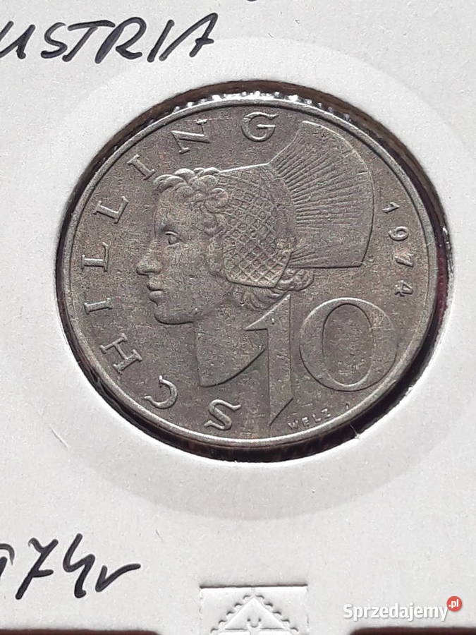 10 Szylingów Austria 1974 r Antyki, Sztuka, Kolekcje