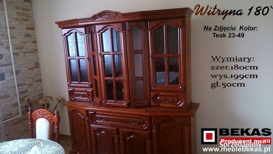 Stylowa Witryna Kredens podświetlenie Led Dąb Katowice sprzedam