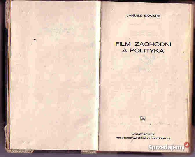 3684 FILM ZACHODNI A POLITYKA JANUSZ SKWARA