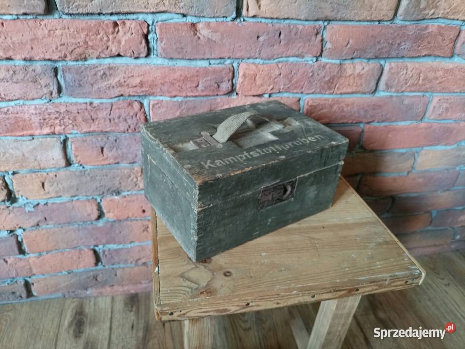 Drewniana Skrzynka Amunicyjna Wermacht II wś wielkopolskie