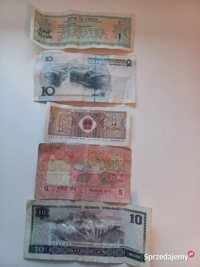 Banknoty Chiny Antyki, Sztuka, Kolekcje mazowieckie