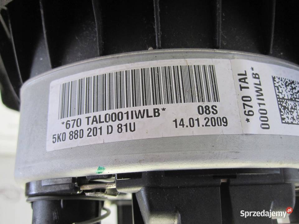 VW GOLF VI AIRBAG poduszka kierowcy 5K0880201D Kielce