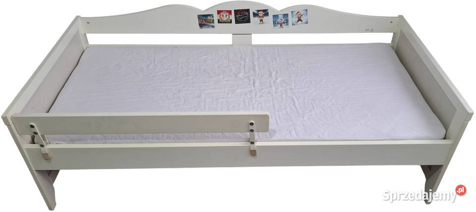 Łóżko dziecięce z barierką materacem IKEA Czeladź
