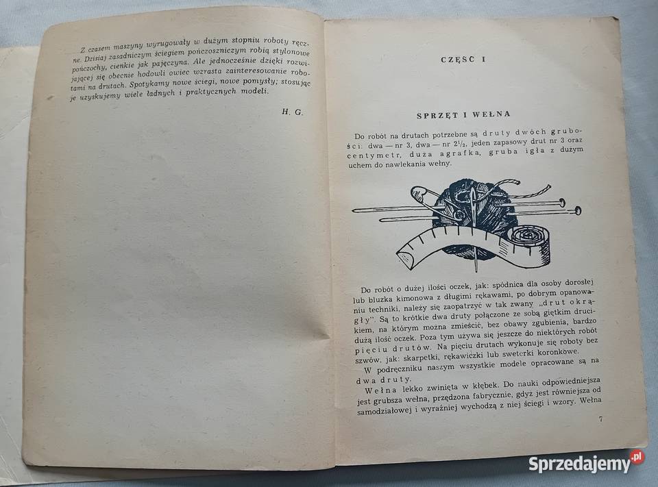 Helena Gawrońska Roboty na drutach LSW 1963 r Antykwariat Antykwariat