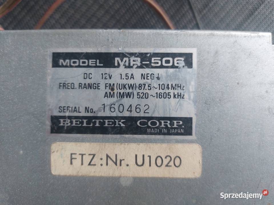 Radio samocjodowe Beltek Miłków