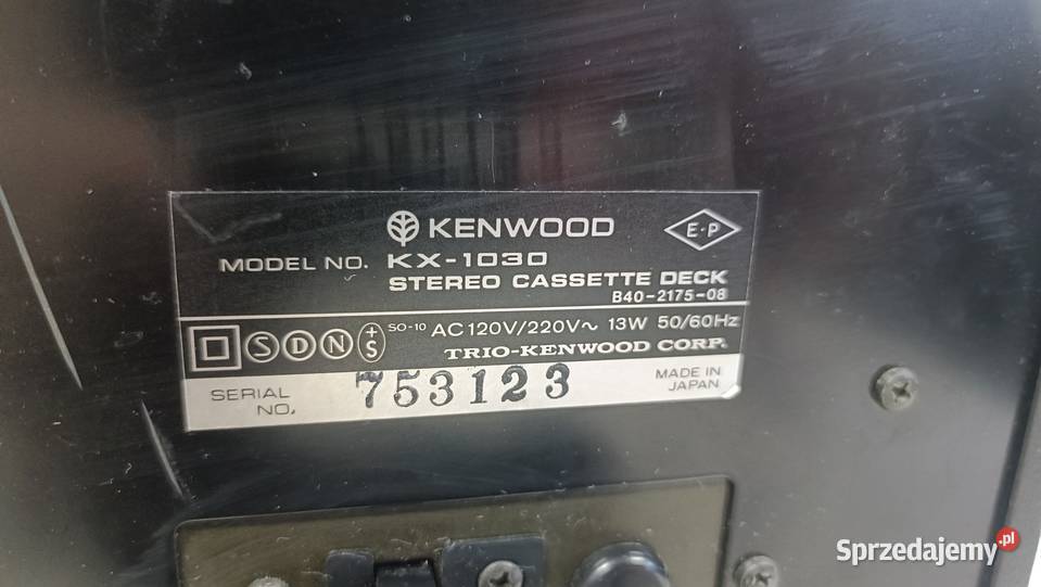 Magnetofon KENWOOD KX1030 Poznań