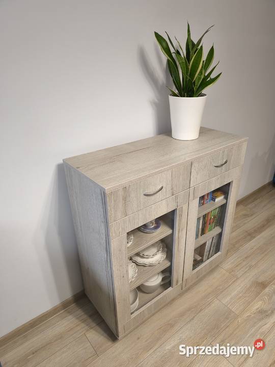 Sprzedam komodę w kolorze dąb biały beżowo 95cm