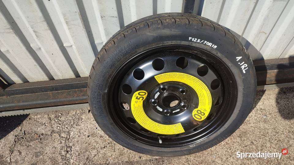 VW GOLF VII KOŁO DOJAZDOWE 5x112 35Jx16 ET255 Włoszczowa