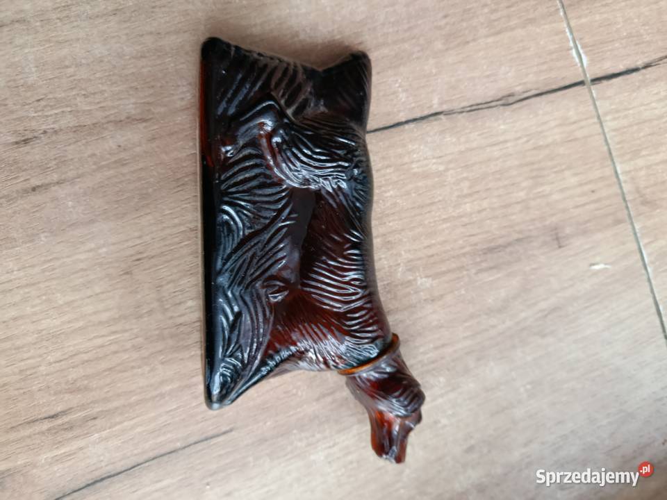 Szklana figurka pies Avon vintage prl perfumach Choszczno