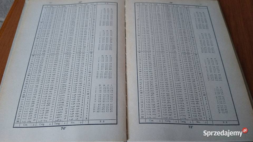 Tablice naturalnych wartości funkcji Rok wydania 1970 Gdańsk