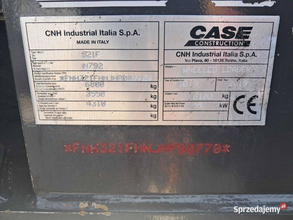 Ładowarka CASE 321F 19r 61Ton Liebherr 506 Sułów