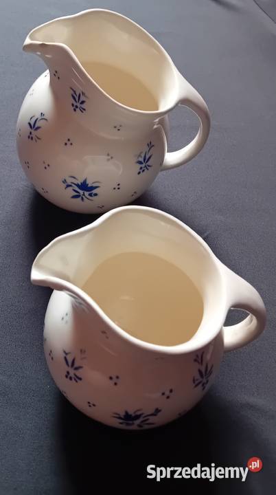 Dwa dzbanki fajansowe art deco Dutmar Urbach Koźminek sprzedam