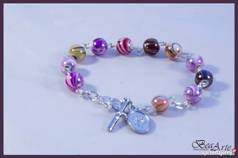 Różaniec dziesiątka bransoletka wielokolorowa Łysa Góra