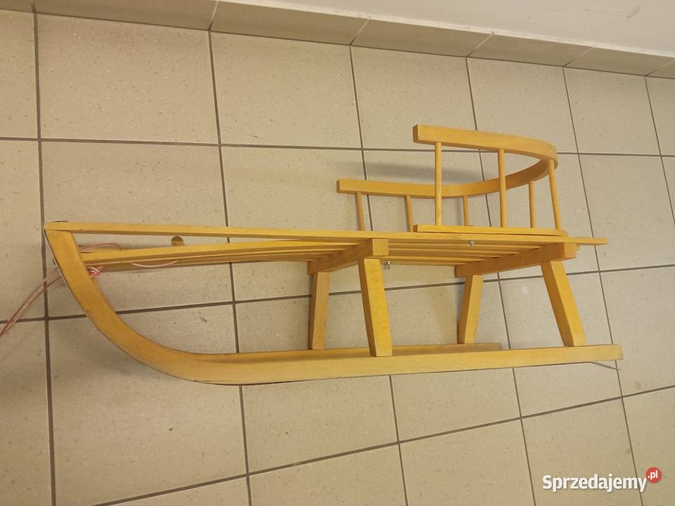 Sanki drewniane z opcjonalnym oparciem Warszawa