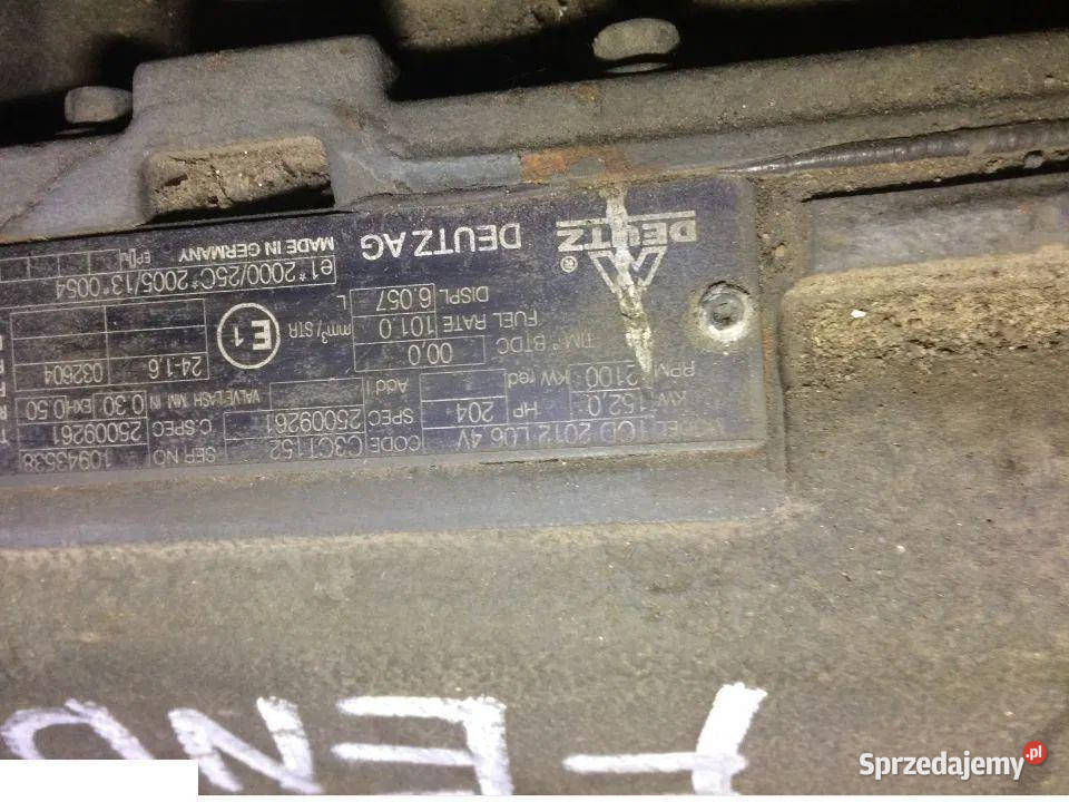 Fendt 718 Silnik TCD2012L064V Pozostałe wielkopolskie Jastrzębniki