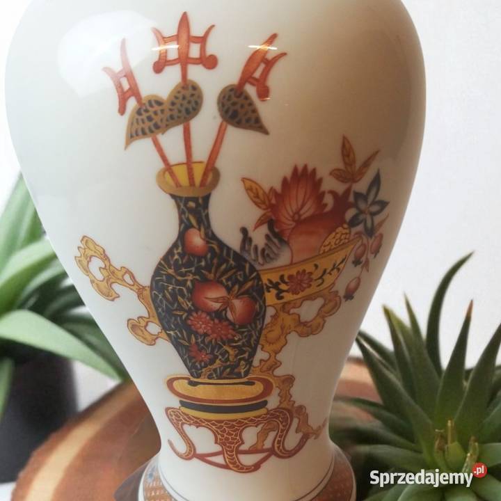 Porcelanowa lampa stołowa kwiaty Limoges Francja Pomiechówek sprzedam