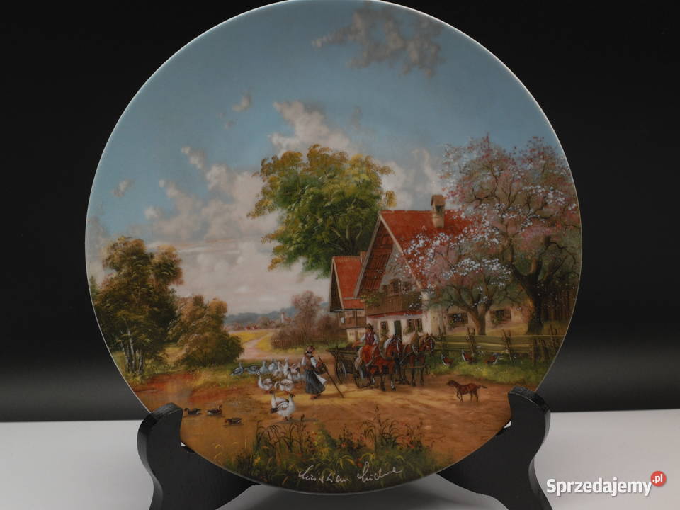 Talerz kolekcjonerski W drodze na targ Seltmann Raszków