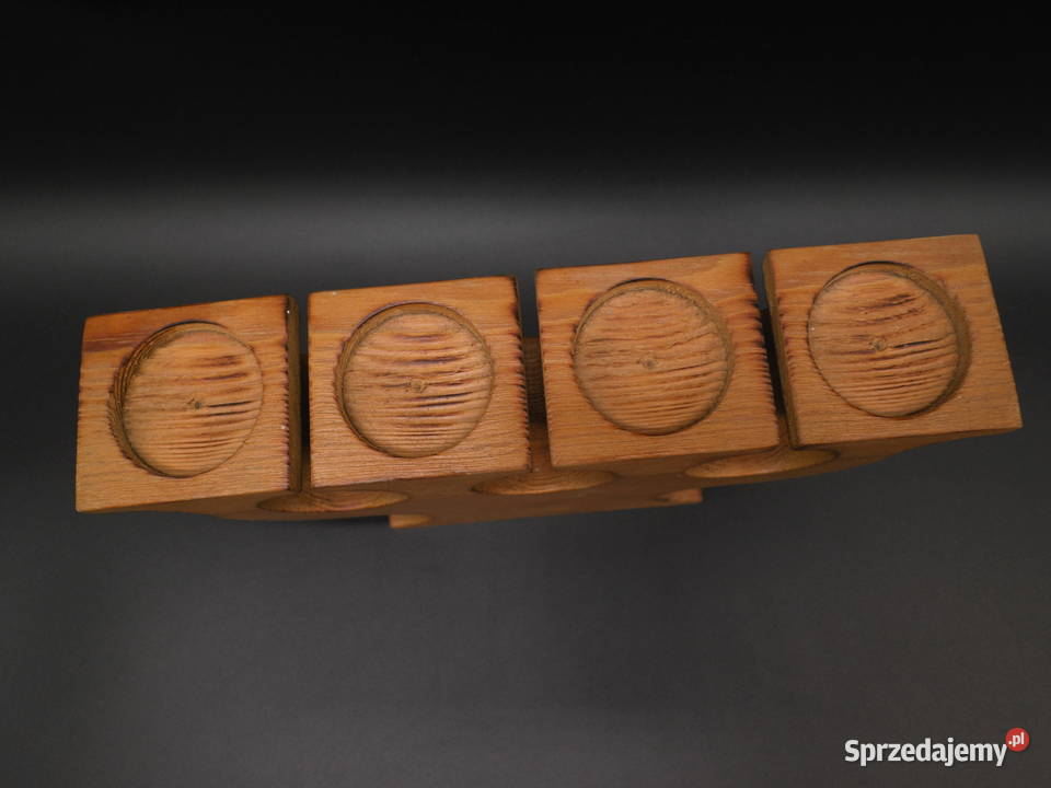 Skandynawski Świecznik Adwentowy Vintage lata 70 Porcelana i szkło Antyki, Sztuka, Kolekcje Raszków