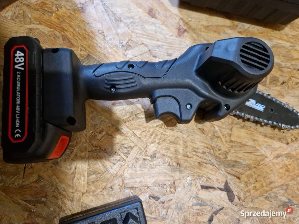 Mini Piła Pilarka Łańcuchowa NA AKUMULATOR 48V Elektryczne Narzędzia Głogowa