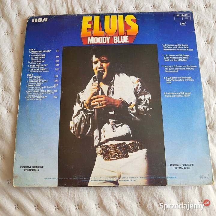 Elvis Presley Moody Blue płyta winylowa z roku
