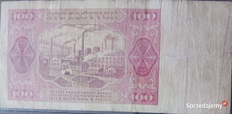 100 złotych Robotnik 1VII1948 r seria DC Kolekcje Konin sprzedam
