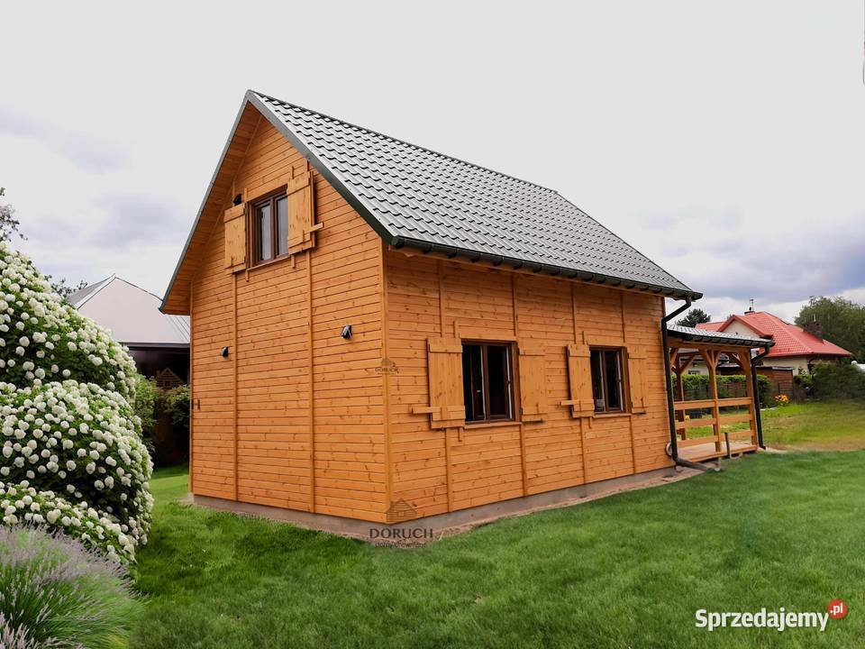 Domki drewniane letniskowe z poddaszem 35m2 ceny Łódź sprzedam