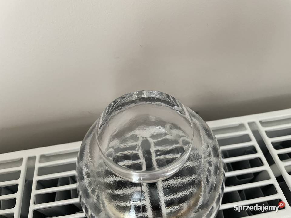 stary szklany świecznik Porcelana i szkło Pruszcz Gdański