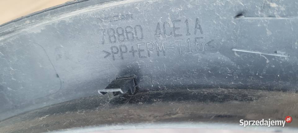 NISSAN XTRAIL LISTWA BŁOTNIK PRAWA TYŁ NAKLADKA sprzedam