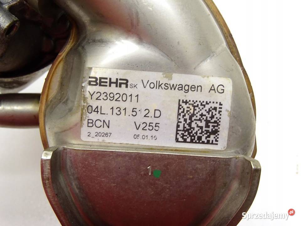 CHŁODNICA SPALIN EGR 04L131512D 16 TDI GOLF VII osobowe