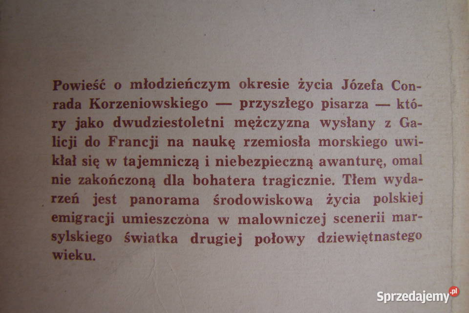 Sprawa w Marsylii Wacław Biliński Limanowa